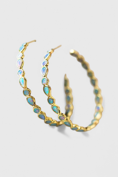 Pendientes de Ópalo Azul