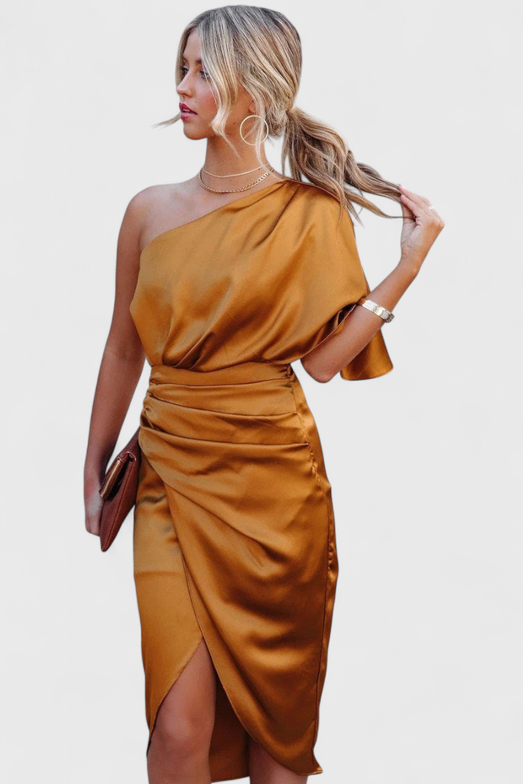 Anais Vestido de Satén Elegante
