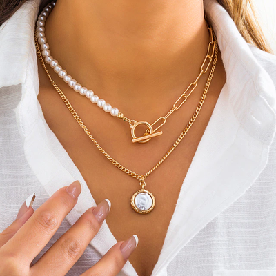 Collar de perlas vintage