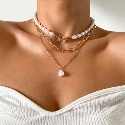 Collar de perlas vintage