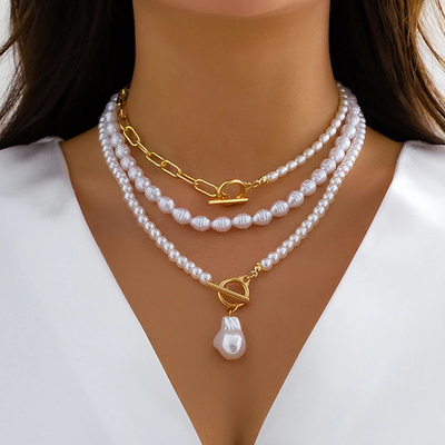 Collar de perlas vintage