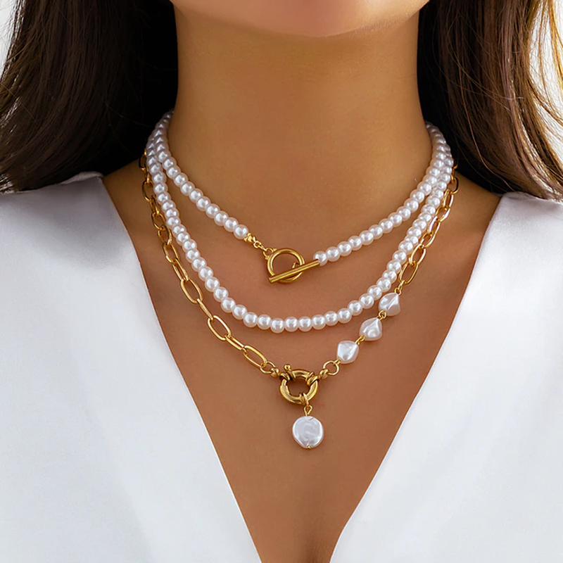 Collar de perlas vintage