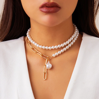 Collar de perlas vintage